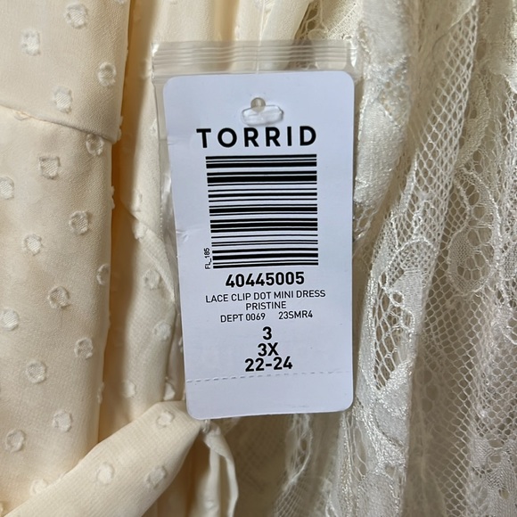 Festi Lace Clip Dot Mini Dress torrid - Picture 5 of 13